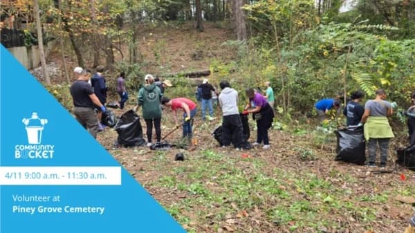 Community Bucket Volunteers with Piney Grove Cemetery 